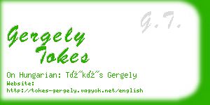 gergely tokes business card